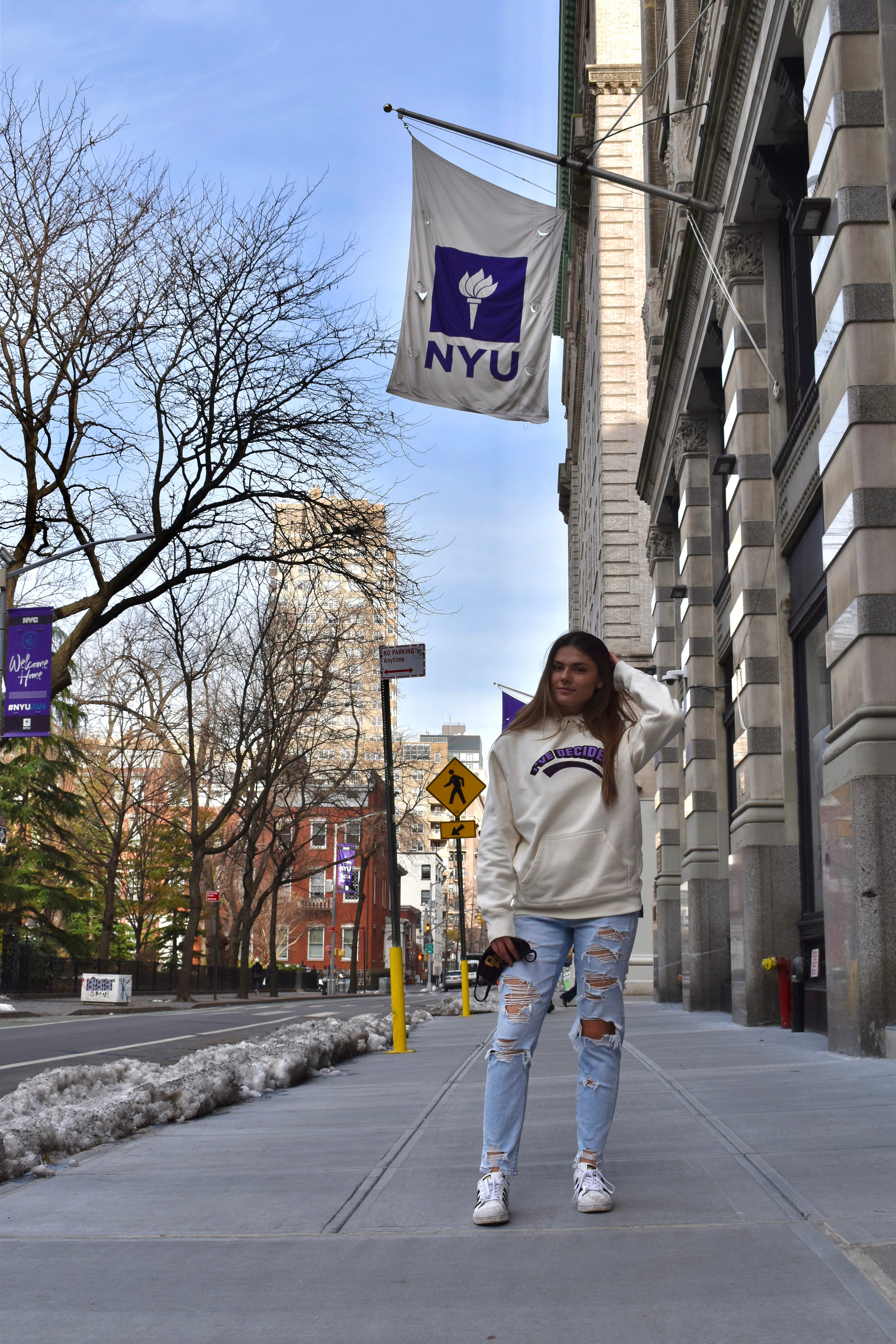 Premium Collegiate Hoodie - Creme