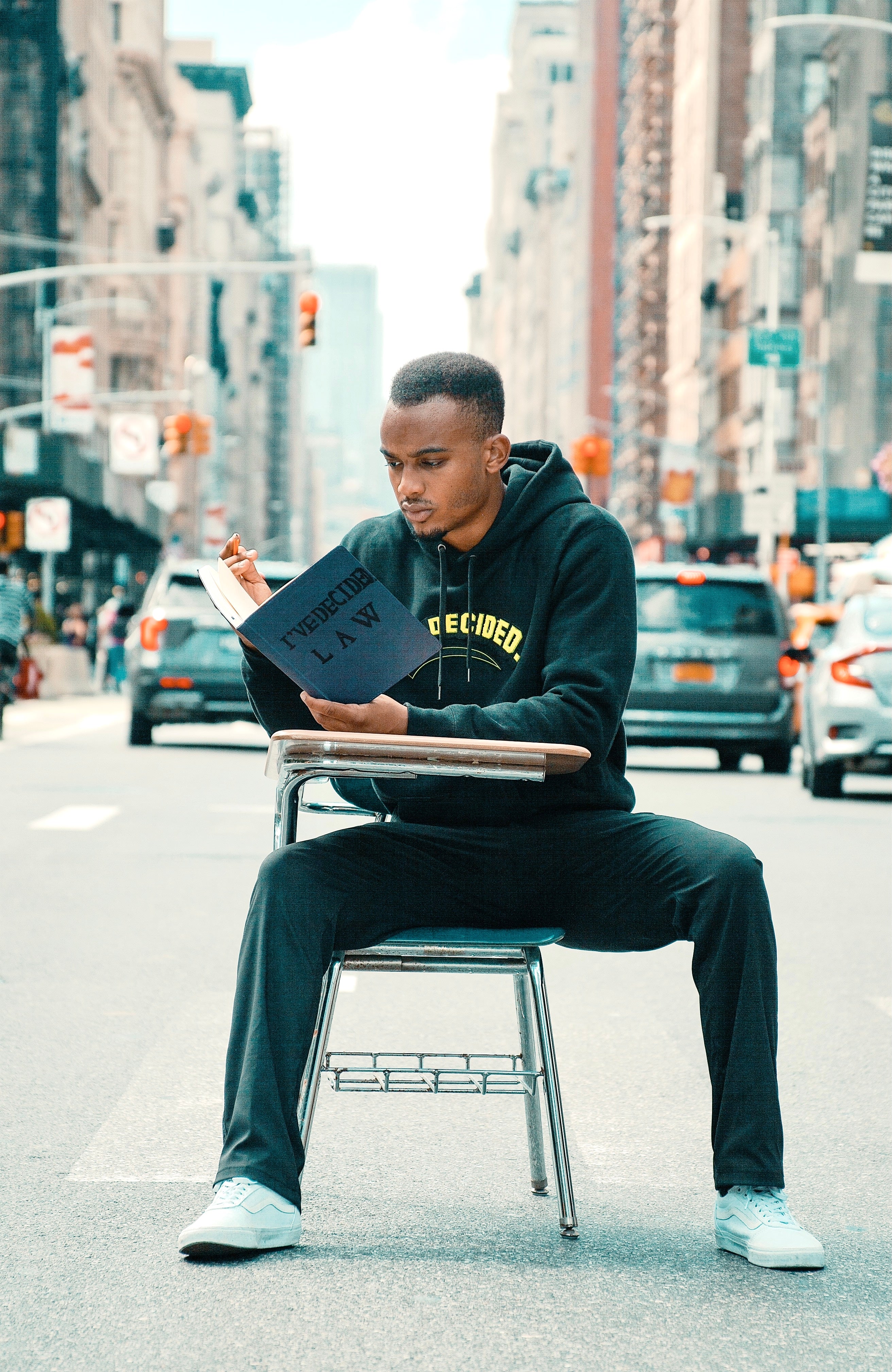 Premium Collegiate Hoodie - Black